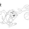 Taz coloring page