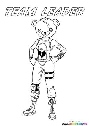 Team Leader - Fortnite - Coloring Pages for kids