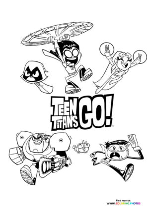 Teen Titans Go characters poster