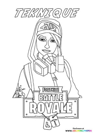 Tenkique - Fortnite coloring page