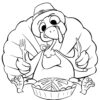 Thanksgiving Tureky coloring page