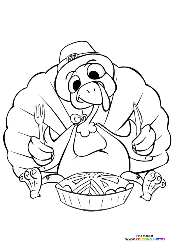 Thanksgiving Tureky coloring page