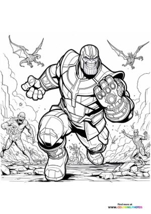 Thanos fighting