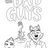 The Bad Guys movie coloring page