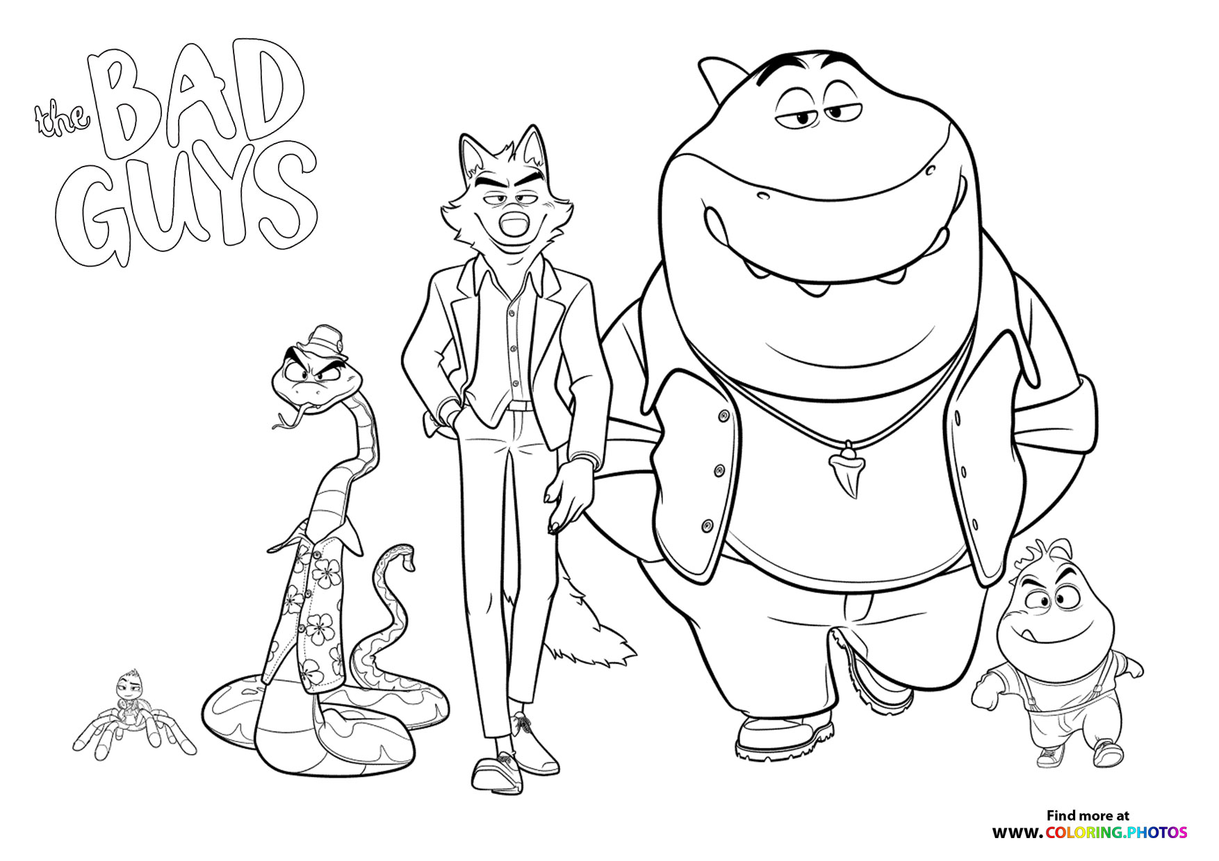 The bad guys - Coloring Pages for kids