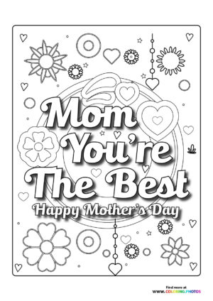 Best Mom - Coloring Pages for kids