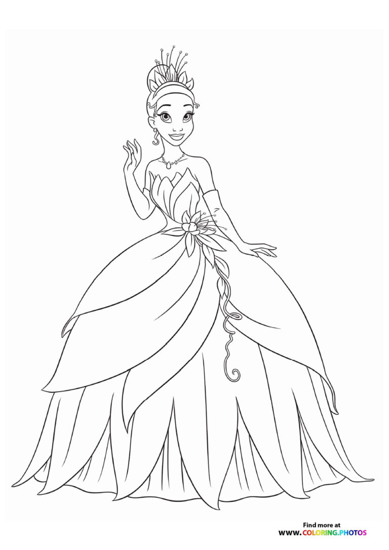 Tiana Disney princess - Coloring Pages for kids