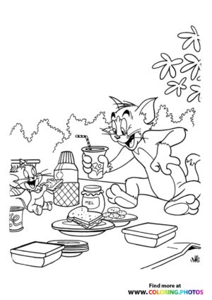 Tom and Jerry - Coloring Pages for kids | Free print or download