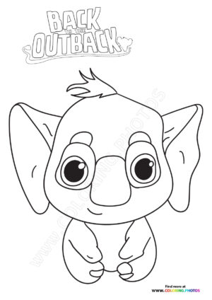 Tom from Back to the Outback coloring page