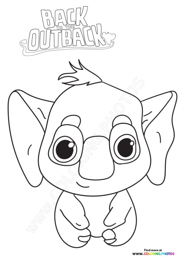 Tom from Back to the Outback coloring page