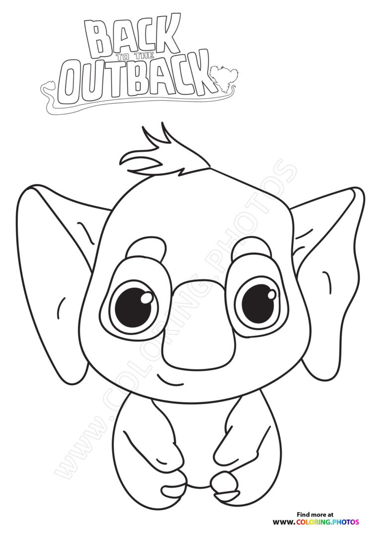 back to the outback coloring page high quality