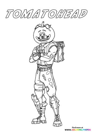 Tomatohead - Fortnite - Coloring Pages for kids