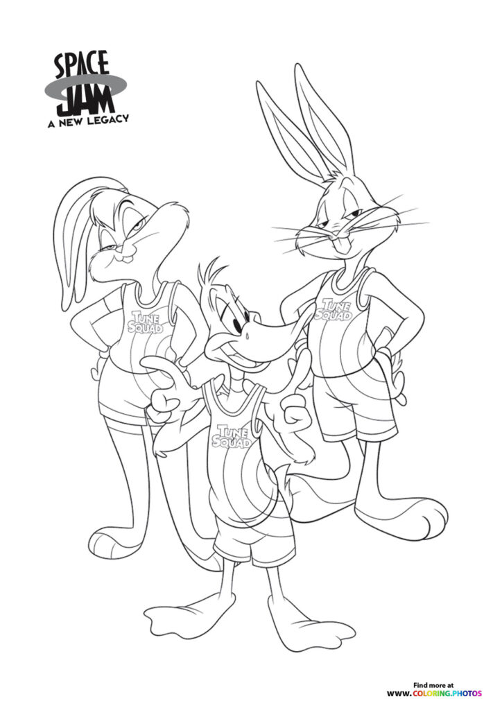 Space Jam 2: A new legacy - Coloring Pages for kids | Free coloring page