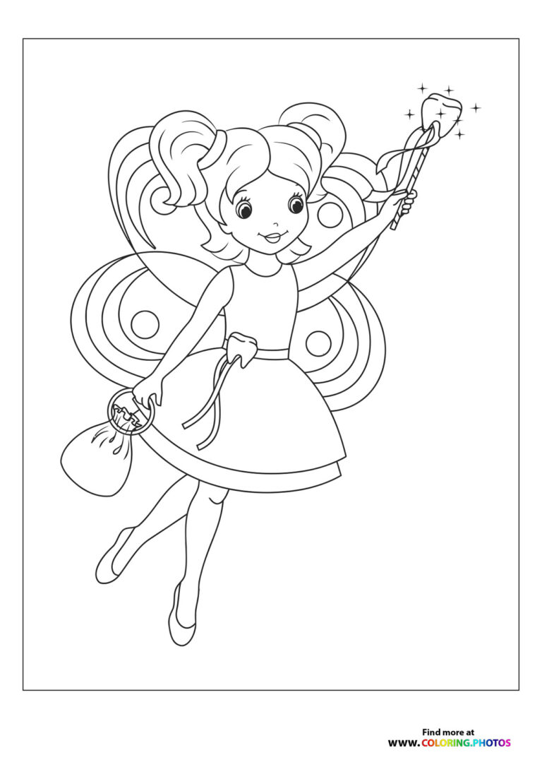 Tooth fairy - Coloring Pages for kids