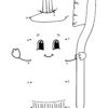 Tootpaste dot the dots worksheet