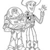 Toy Story Buzz and Woody Coloring Page