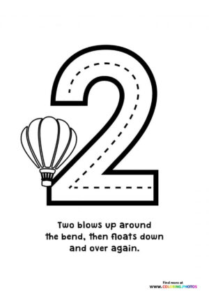 Alternative view of Trace numbers coloring pages