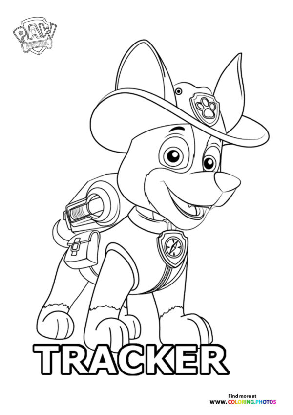 Tracker coloring page