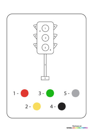Trafic light color by numbers