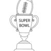 Super bowl trophy coloring page