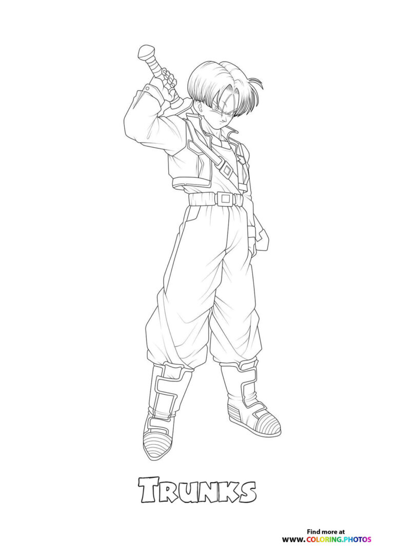 Trunks Dragon Ball Z - Coloring Pages for kids