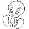 Tweety bird coloring page