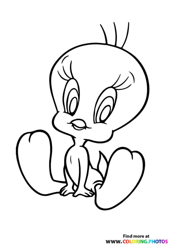 Tweety bird coloring page