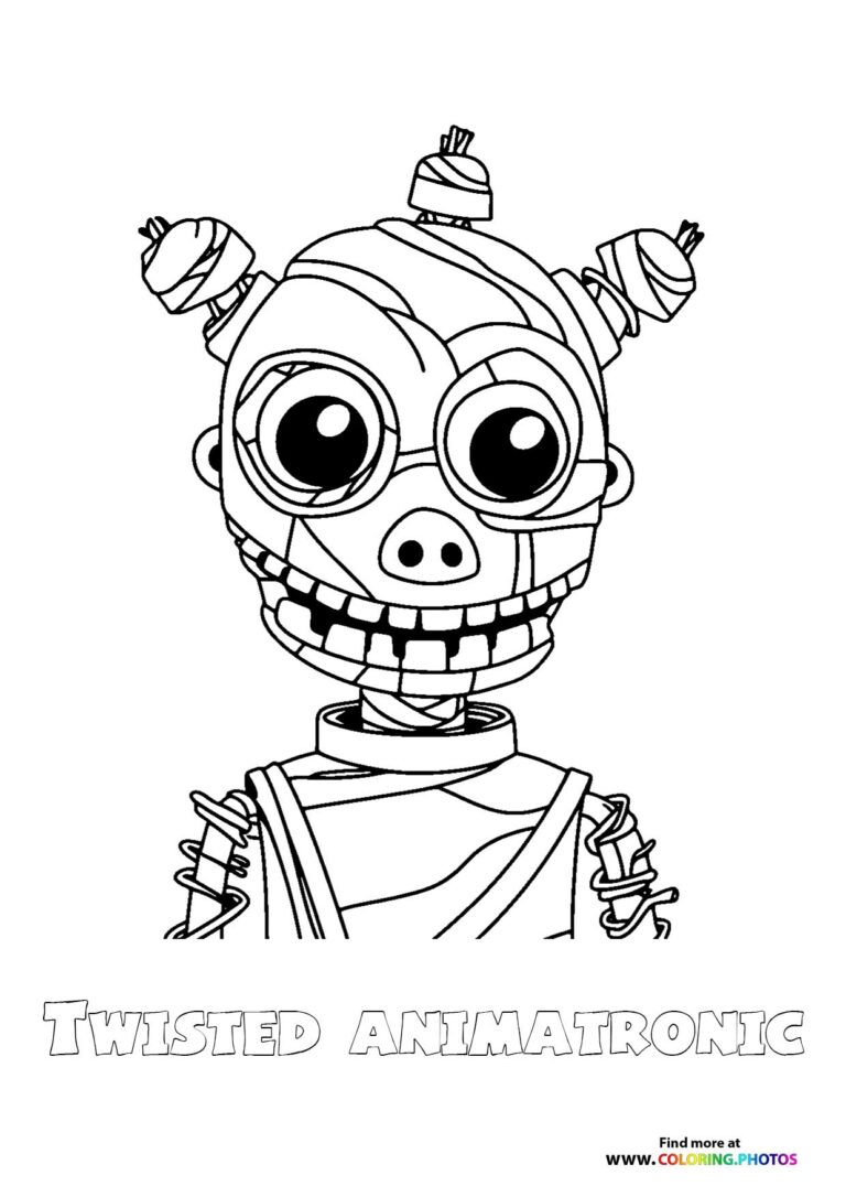 Twisted animatronic - Coloring Pages for kids