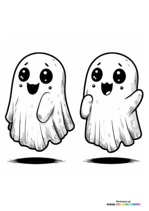 Two halloween ghost