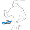 Tylor - Monsters at work coloring page