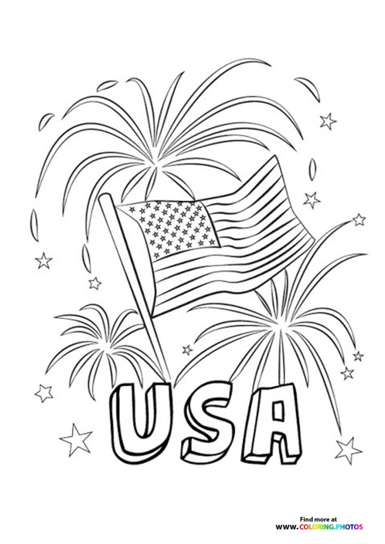 New years eve fireworks - Coloring Pages for kids