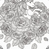 Unicorn coloring page for adults