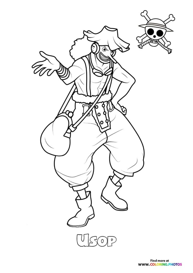 Roronoa Zoro from One Piece - Coloring Pages for kids