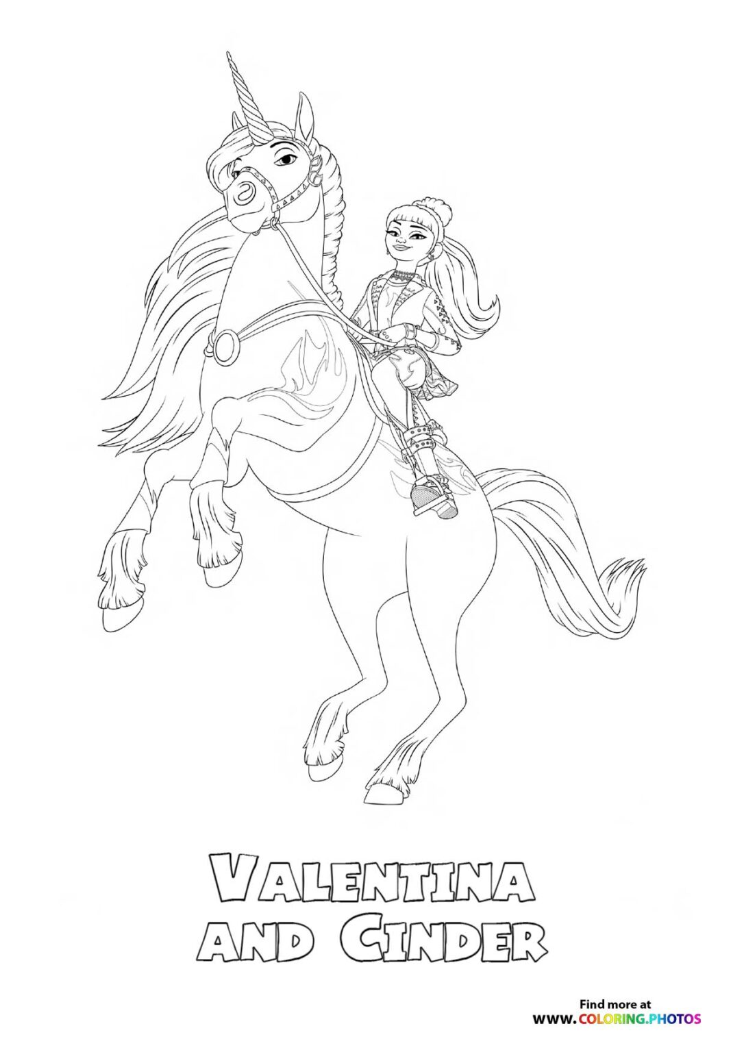 Unicorn Academy Coloring Pages for kids Unicorn Academy Coloring Pages for kids