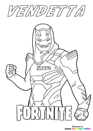 Vendetta - Fortnite coloring page