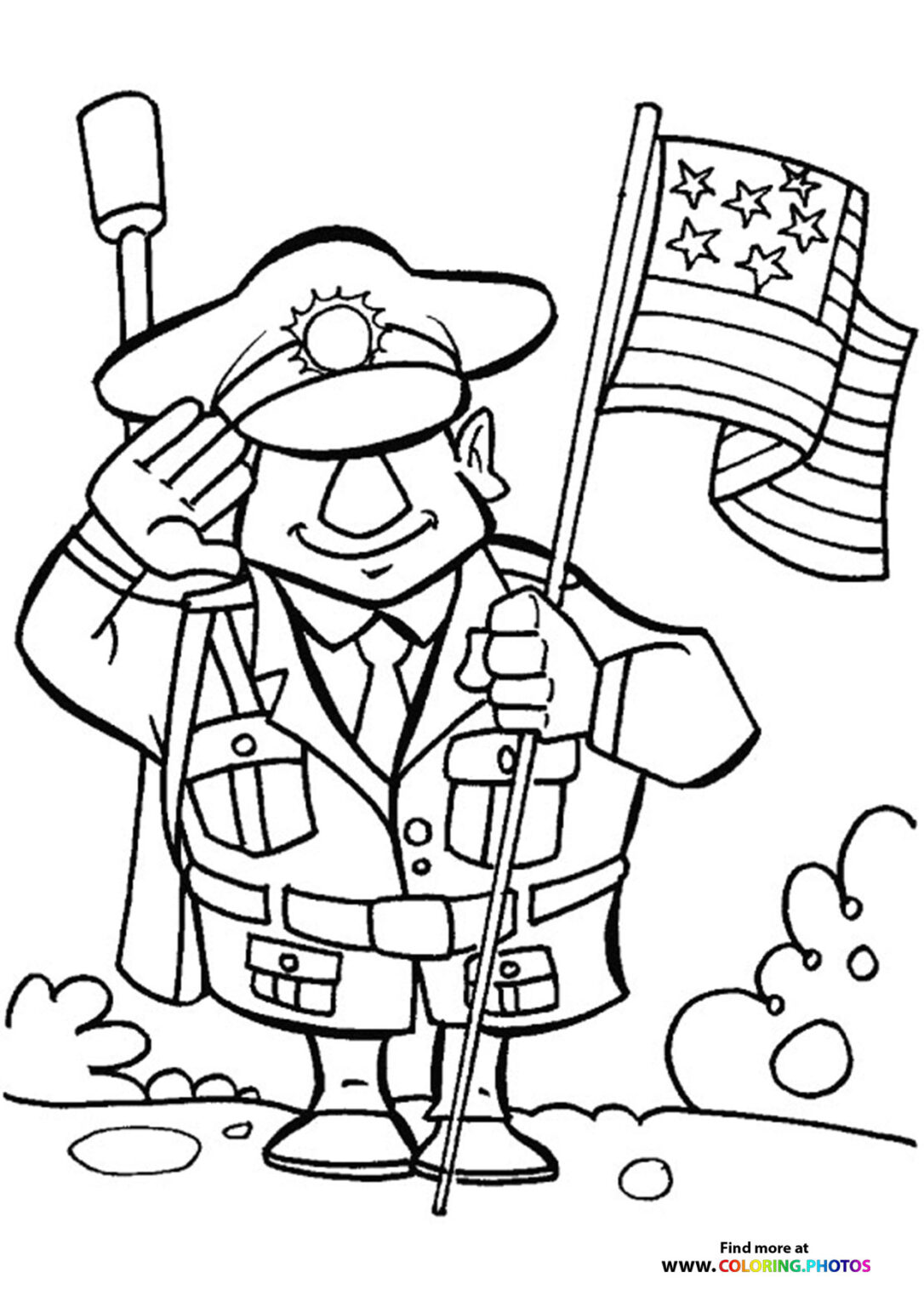 Veterans Day Coloring Pages for kids Free and easy print or download