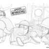 Viking is a target Minions Monsters coloring page