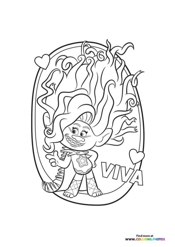 Trolls 3 Band together Coloring Pages for kids Free printable sheets