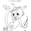Vivo with instruments coloring page