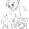 Vivo dancing coloring page