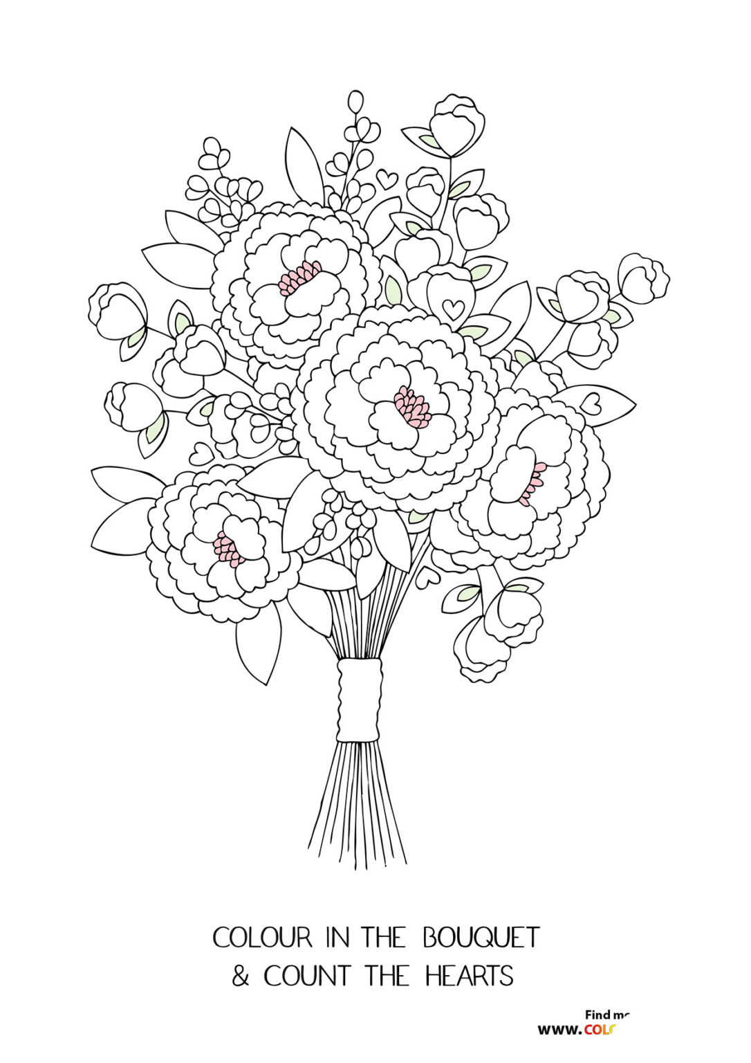 Wedding bouquet - Coloring Pages for kids