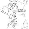Winter boots coloring page