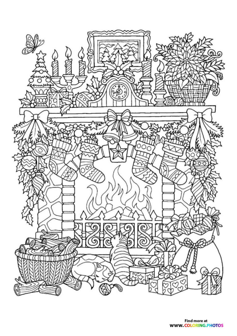 Winter coloring for adults - Coloring Pages for kids | Free and easy print