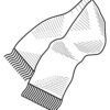 Winter scarf coloring page