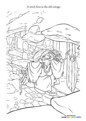 Witch from Brave coloring page