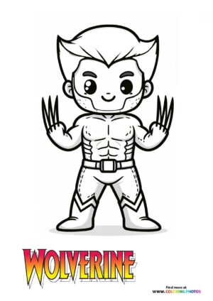 Wolverine - Coloring Pages for kids - Free and easy print or download