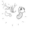 Worm dot the dots worksheet