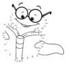 Worm reading dot the dots worksheet