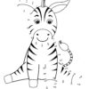 Zebra dot the dots worksheet
