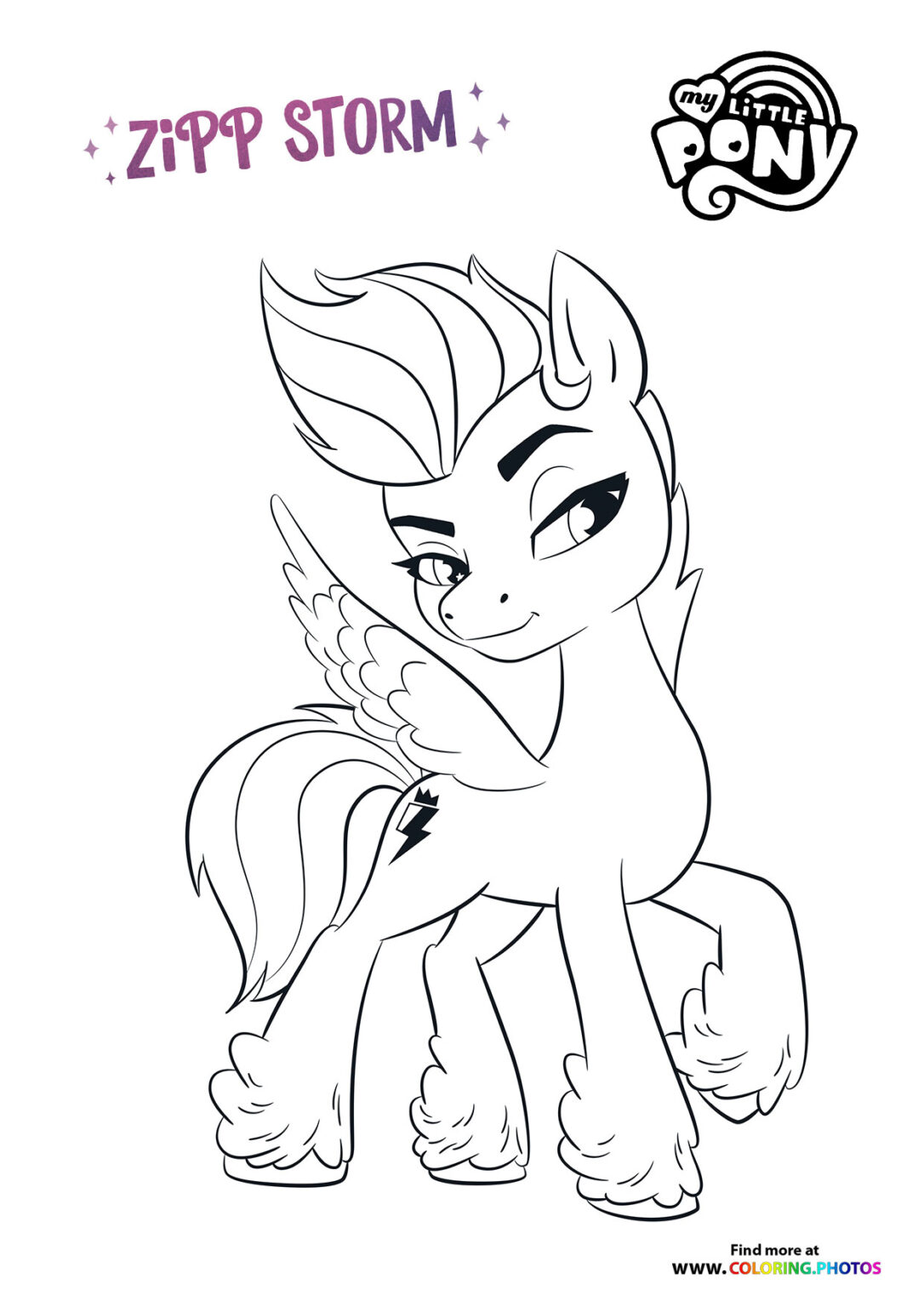 My Little Pony - A New Generation coloring pages for kids | Print for free